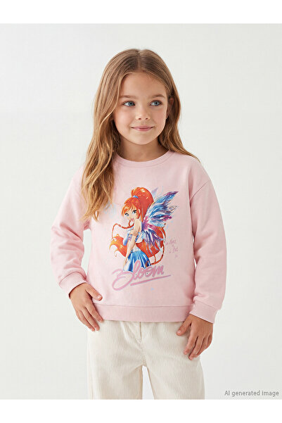LC Waikiki Two Mt Shop Quality Lcw Kids Pink 3 Thread Raster Printed Loose & ...