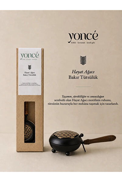 Yoncé Atelier Yoncé Hayat Ağacı Bakır Tütsülük