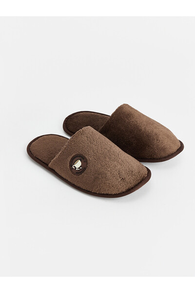 LC Waikiki Lcw Steps Brown Men's House Slippers with Nevavm Difference