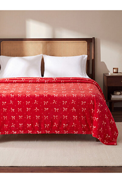 LC Waikiki Alita City Farkıyla Lcw Home Mixed Plush Patterned 200X220 cm Doub...
