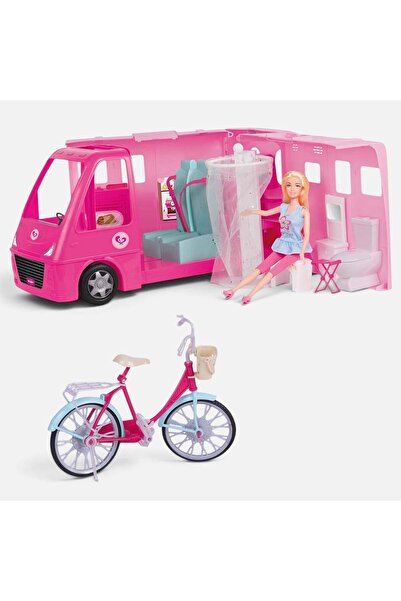 OEM Jucarie Rulota cu Papusa & Bicicleta