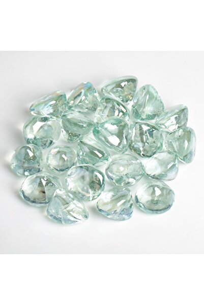 OEM Pietre Decorative Lucioase din Sticla Transparenta 340g