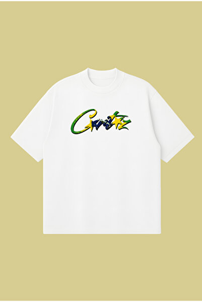 PURE POWER Corteiz Brazil Printed Oversize Boxy Cut Unisex 100% Cotton Tshirt...