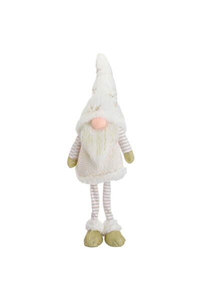 OEM Figurina Decorativa de Craciun Gnome cu Haina Ecru 55cm
