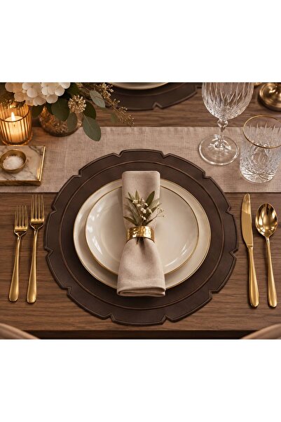 Prive Home Aura Series Bitter Brown Color American Service / Supla / Placemats