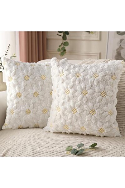 NIUBI Spring Summer Pillow Covers, Set of 2 Farmhouse Decor, Yellow Color Flo...