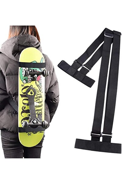 ALMEKAQUZ Skateboard Shoulder Carry Strap,Adjustable Nylon Belt