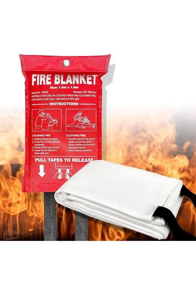 fire blanket Yangın Battaniyesi 100x150 Cm