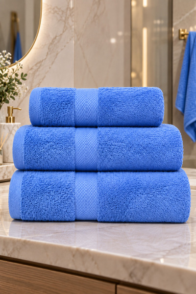 Generic Brand Luxury 3-Piece Bath Towel Set 100% Cotton - Soft and Highly Abs...