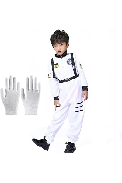 Generic Astronaut Costume Role Play Space Set - Jumpsuit, Helmet, Gloves, Pre...