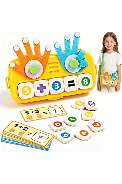 Soofam Montessori Math Toys Finger Counting Board,Preschool Learning & Educat...