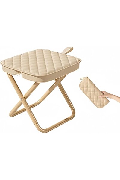 SYOSI Lightweight Travel Stool, 11.8 Inch Folding Portable Camp Chair - 350lb...