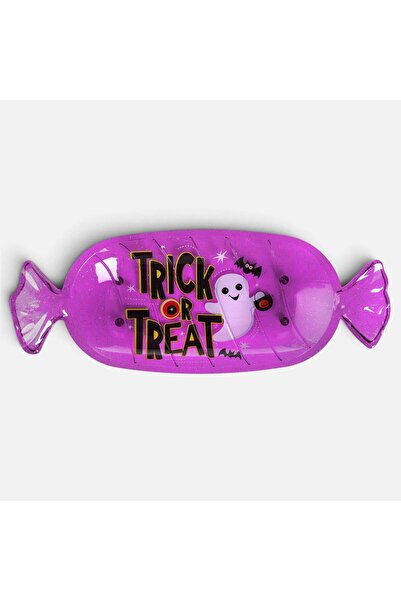 OEM Platou de Halloween in Forma de Bomboana Mov 35x13x3cm