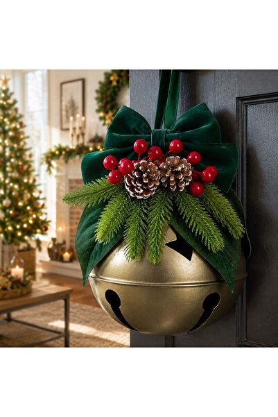OEM Clopotel Decorativ de Craciun Bronz cu Crengute Ø20cm