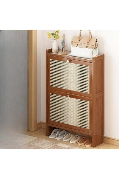 XICEN Shoe Cabinet，Entryway Shoe Storage Organizer, Wooden Shoe Rack for Door...