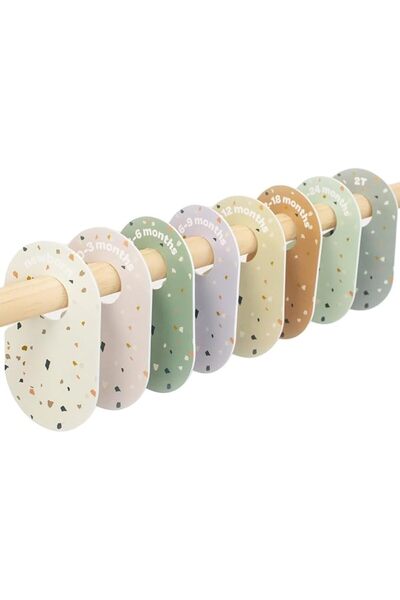 X SPRING Baby Closet Dividers for Clothes, 8Pcs Baby Hangers and Wardrobe Org...