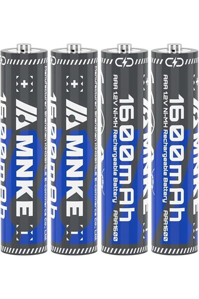 VENNERLI AAA 1600mAh Rechargeable Nickel-Metal Hydride Batteries 1.2V Low Sel...