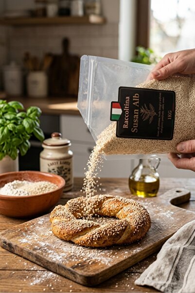 RACCOLTINA Seminte de Susam Alb Premium, 1KG