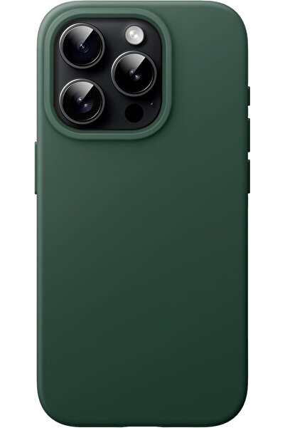 JETech Silicone Case for iPhone 15 Pro, Midnight Green