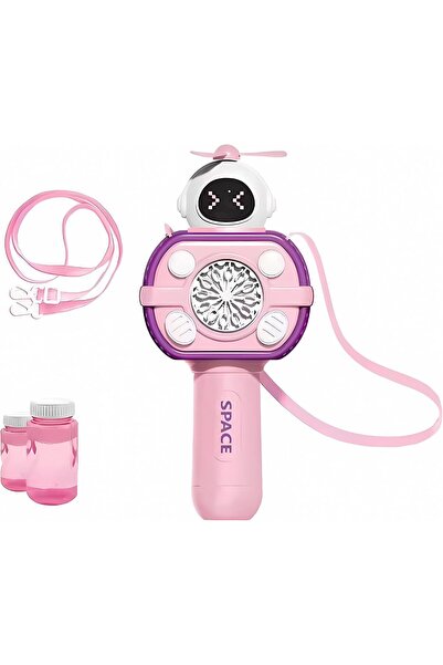 Twisoo Electric Automatic Bubble Gun for Kids with LED Lights – Handheld Spac...
