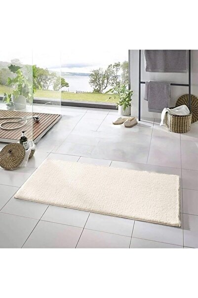Kawin Rachel Carpet Banyo Paspası 1 Adet 50x80 Peluş Kaymaz Taban Yıkanabilir...