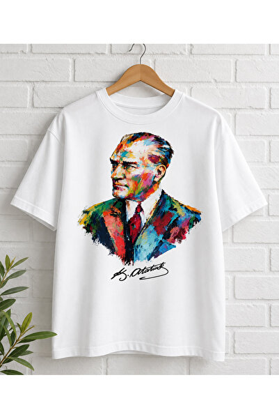 MiniHouse Tricou cu imprimeu Ataturk pentru copii și adulți, băieți și fete, ...