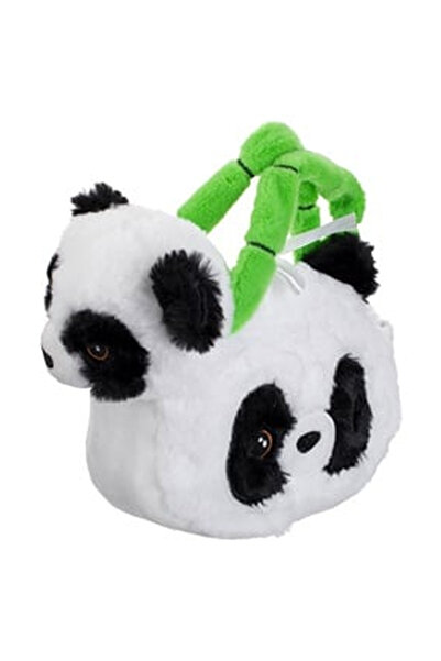 OEM Set Jucarie Panda de Plus din Blana Artificiala Alb neagra & Geanta cu Ma...