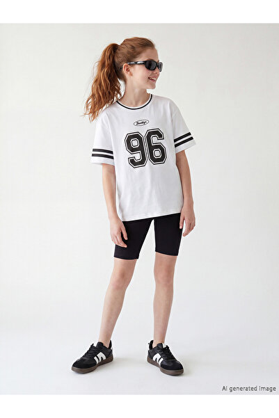 LC Waikiki Nevavm with a Difference, Lcw Dream White Elastic Waist Girls' Leg...