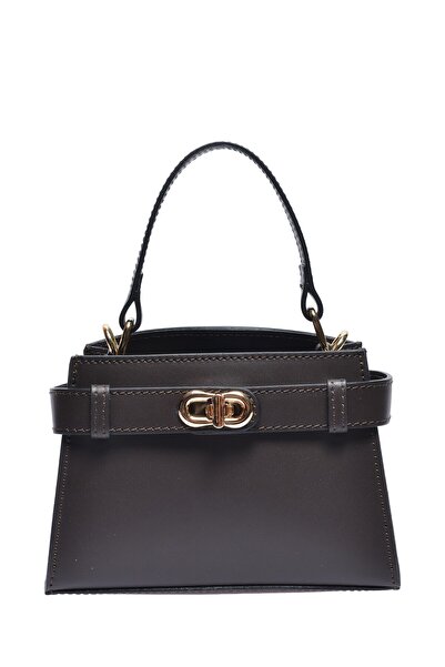 SimpleFind Anna Luchini Geanta piele -Marisol-MARO INCHIS ,Geanta de mana pie...