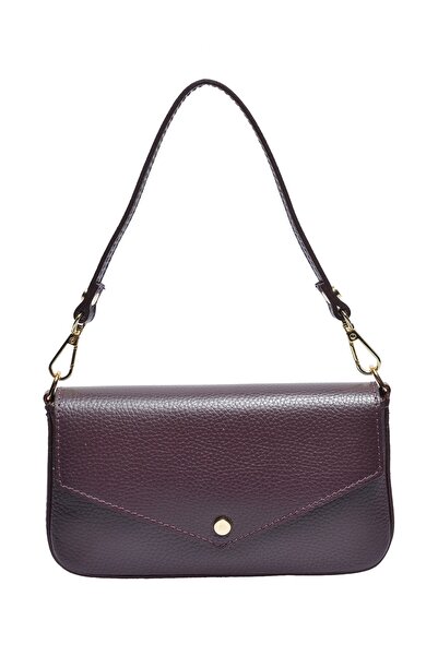 SimpleFind Roberta M Geanta piele -Tabitha-BORDO ,Geanta de umar piele natura...