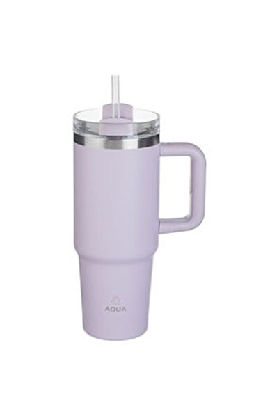 OEM Lilac Stainless Steel Thermos Cup with Handle 900ml
