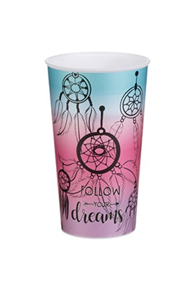 OEM Pahar din Plastic cu Model Talisman de Vise "Follow your Dreams"" 650ml"