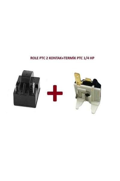 Universal ROLE PTC 2 KONTAK+TERMİK PTC 1/4 HP