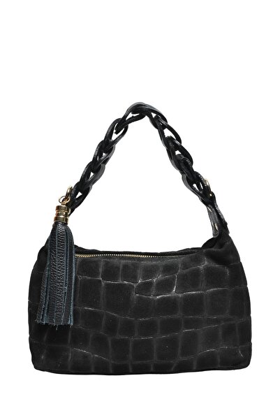 SimpleFind Roberta M Geanta piele -Brenda-NEGRU ,Geanta de umar piele natural...