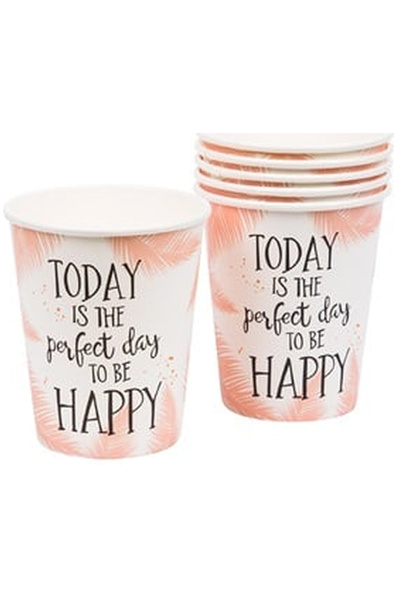 OEM Cardboard Cups Message 240ml - 15pcs