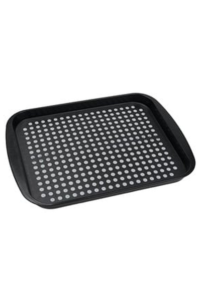 OEM Black Polka Dot Non-Slip Serving Tray 44x32x3cm