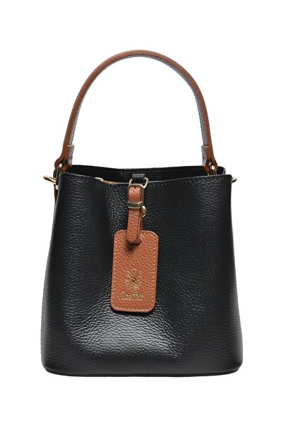 SimpleFind Isabella Rhea Geanta piele -Ines-NEGRU ,Geanta de mana piele natur...