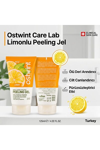 Care Lab Lemon Peeling Gel (Limon Özlü Yüz Peeling Jel - 125 ml)