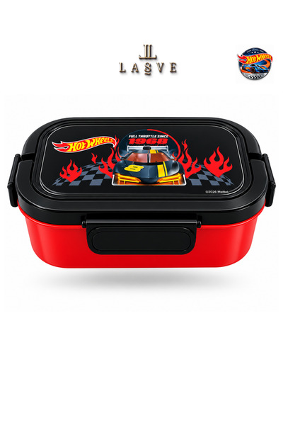 HOT WHEELS LİSANSLI YENİ SEZON BESLENME KABI 2 KATLI 6 BÖLMELİ