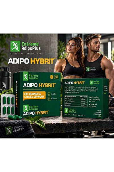 Adipo Extreme Plus Hybrıt Fat burner Stress Support Appetite Control 30 Kapsül