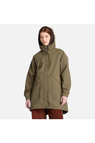 Timberland Women's Dark Green Waterproof Parka Waterproof Shell Parka