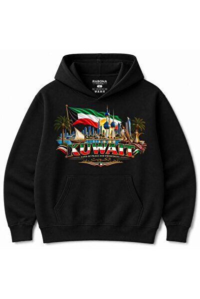 Rabona Fashion Kuwait Legacy Falcon & Dhow Skyline Graphic Hoodie