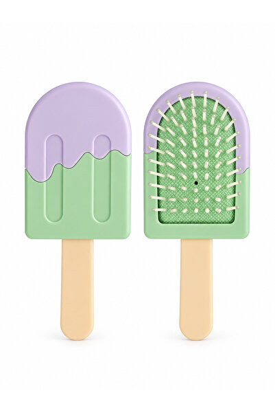 NazLand Ice Cream Design Hair Comb – Comb That Looks Like Ice Cream, Hair Bru...