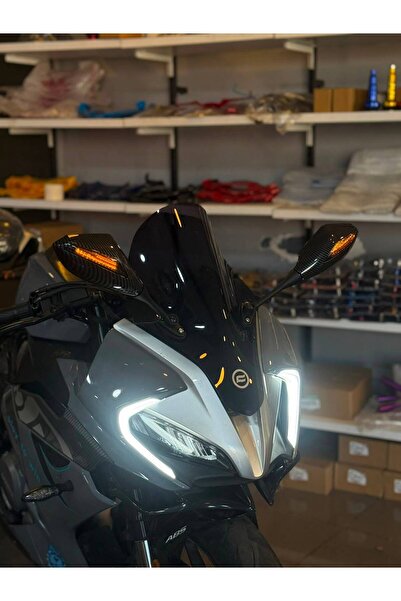 BAY 250SR SİNYALLİ AYNA TAKIMI KARBON (KATLANMAZ SABİT)
