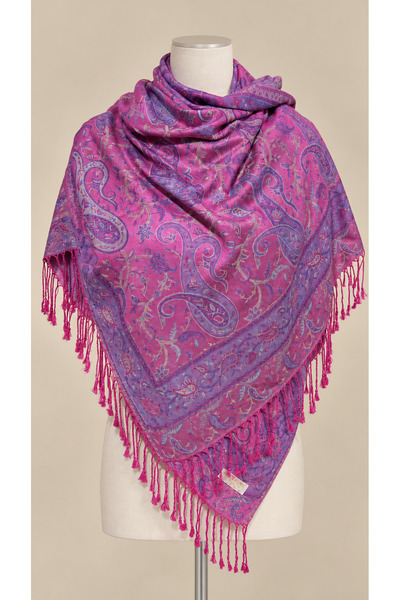 MANİFESTOBUTİK Kadın Etnik Desen Pashmina Omuz Ve Baş Şalı
