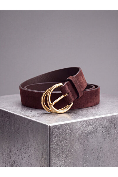 LC Waikiki Two Mt Shop Quality Lcw Accessories Brown Plain Women's Belt