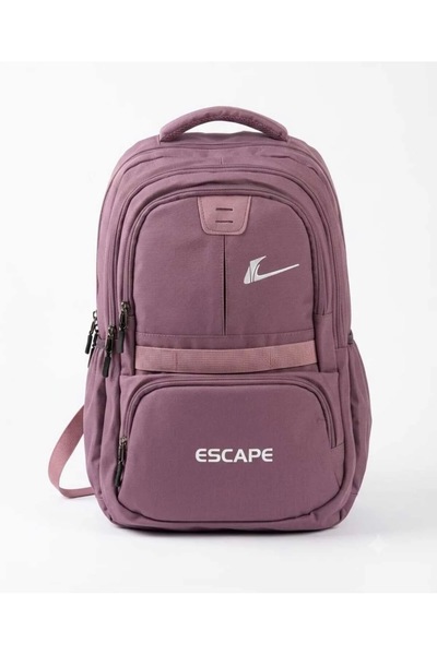 ESCAPE Purple Backpack School Bag with 4 Pockets Water Resistant 45X30X15 cm ...