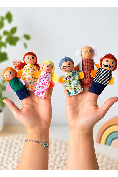 tiny wood Wooden Finger Puppet Set – Family, Fairy Tale, and Storytelling Toy
