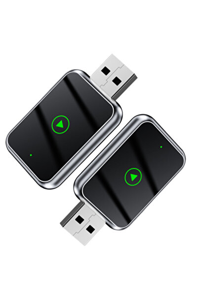 VisZone Adaptor wireless auto 2-în-1, CarPlay și Android Auto, compatibil USB...