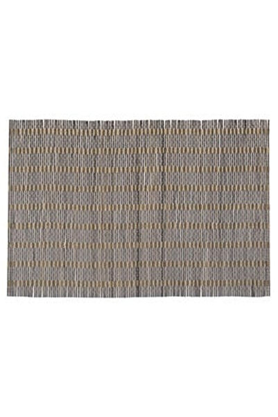 OEM Bamboo Plate Holder Grey with Gold Stripes 45x30cm
